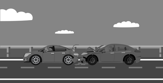 rear end car accident involving two cars