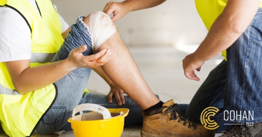 injured construction worker